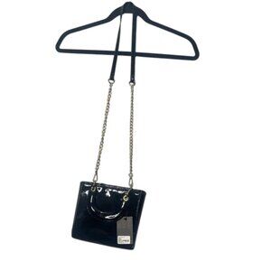 Forever 21 Black Crossbody Bag with Gold Chain